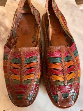 Authentic Handmade Mexican Huaraches Brown Women’s Size 8
